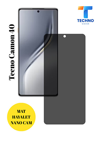tcover Tecno Camon 40 Hayalet Cam Mat Nano Ekran Koruyucu Darbelere Karşı Day...