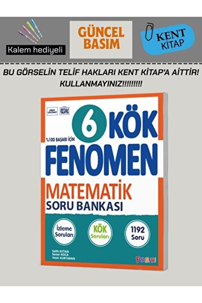 Fenomen Yayıncılık FENOMEN 6 KÖK MATEMATİK SORU BANKASI