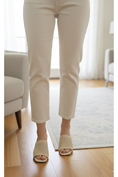 Hızlı Al Women's Mesh Daily Comfortable Heel-Style Stylish Evening Slippers with Heels.