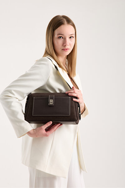 Enchante KAHVERENGİ SÜET KADIN ÇANTA