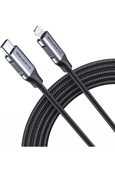 LENTION USB-C to Lightning Charging Cable 2M (Grey)