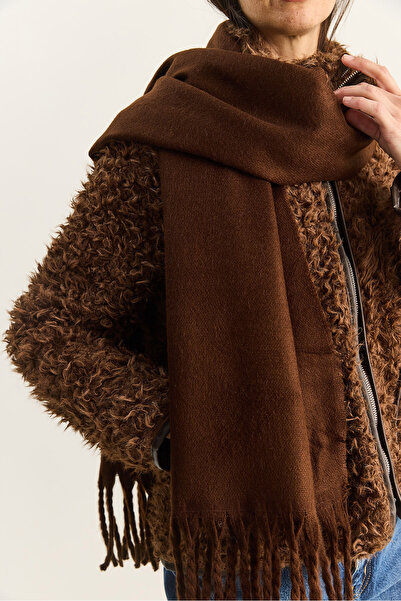 Bianco Lucci Women's Tasseled Soft Touch Long Scarf Shawl 0010 60286001