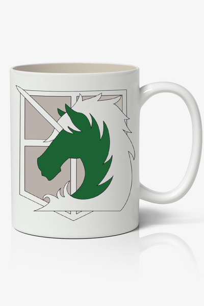 Toyaso Attack on Titan Logo Shingeki No Kyojin Themed White Mug Cup Gift for ...