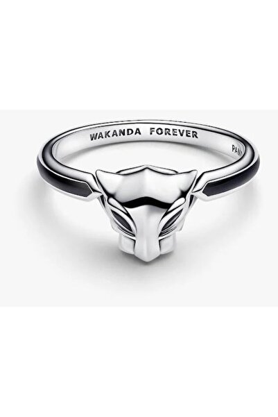 Pandora Marvel Wakanda Forever Black Panther Ring in 925 Silver - 54