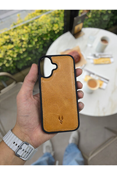 Visso leather İphone 17 Model Tam Uyumlu Hakiki Deri Kişiye Özel İsimli Telef...