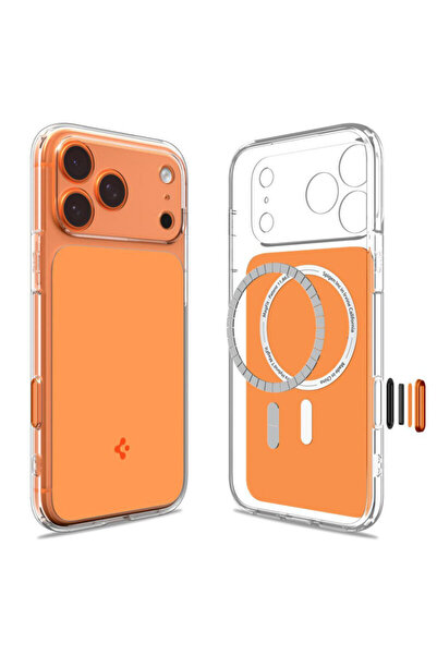 Spigen Ultra Hybrid T MagSafe Case for iPhone 17 Pro Max, orange
