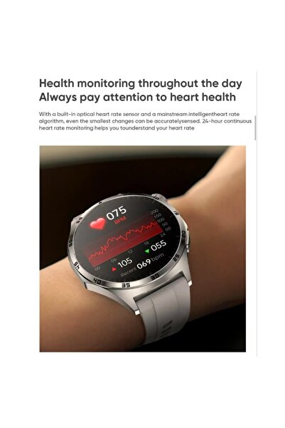 zyteq Sports Smartwatch 1.43" Super AMOLED, Bluetooth Calls, ECG & Heart Rate, IP67, 440mAh, Silver