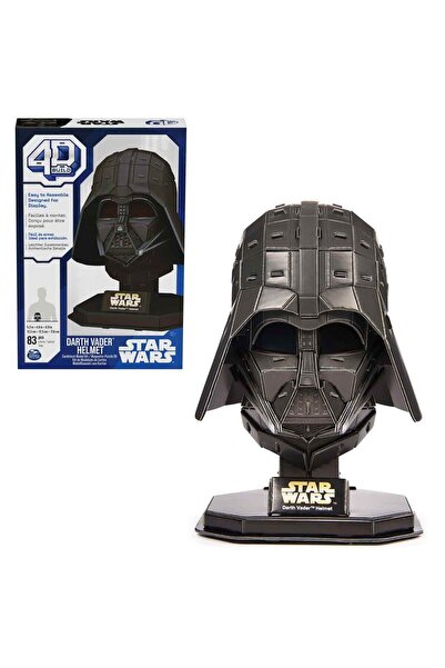 Spinmaster 4D Build Darth Vader Helmet 3D Puzzle Model Kiti 83 Parça