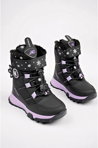 Ndropss Dayanıklı, Su Geçimez, Ortopedik, CırtlıKız Çocuk Kar Botu Ayakkabı B...