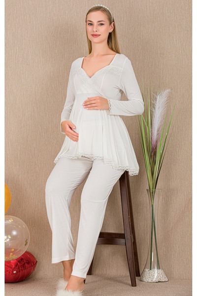 Lady Lingerie Long Sleeve Maternity Pajama Set
