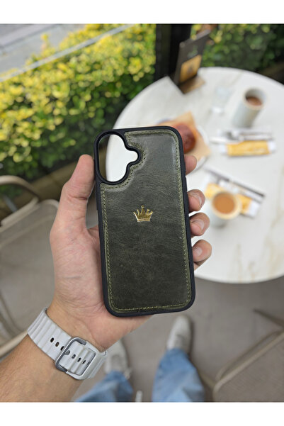 Visso leather İphone 17 Model Tam Uyumlu Hakiki Deri Kişiye Özel İsimli Telef...