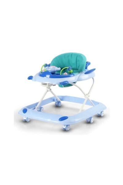 TEA Sports Pre-walker, 6 months+, adjustable little bird blue 6-wheel chair