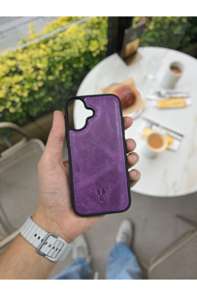 Visso leather İphone 17 Model Tam Uyumlu Hakiki Deri Kişiye Özel İsimli Telef...