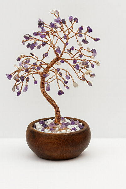 ROZYSTONESSS Ametist Enerji Ağacı – Şifa, Arınma ve Huzur İçin El Yapımı Doğa...