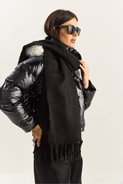 Bianco Lucci Women's Tasseled Soft Touch Long Scarf Shawl 0010 60286001