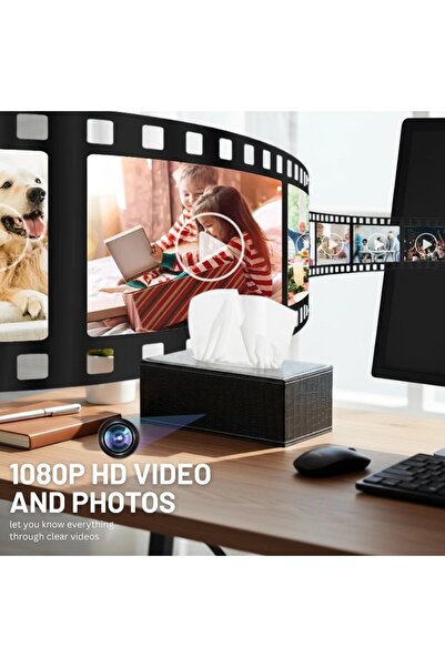 iUni Mini Camera IP73, Napkin Holder, Wi-Fi, Full HD, 32GB, Live View on Phone