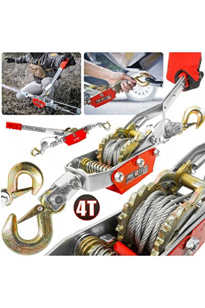 VERKE Troliu cu 2 carlige, 4 tone, 2.5m,