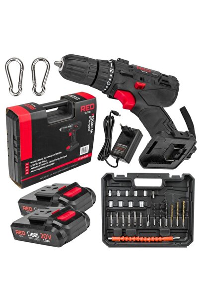 Red Technic Masina de insurubat cu acumulator si incarcator, 2 x baterii Li-I...