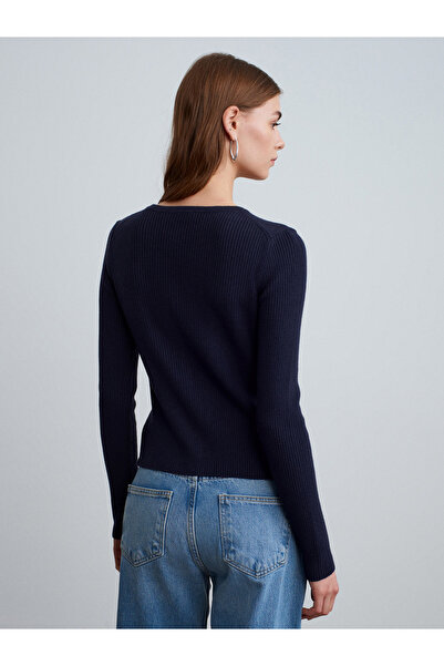 Dilvin 10819 Wool Blend Thin Knitwear-Laci Mel.