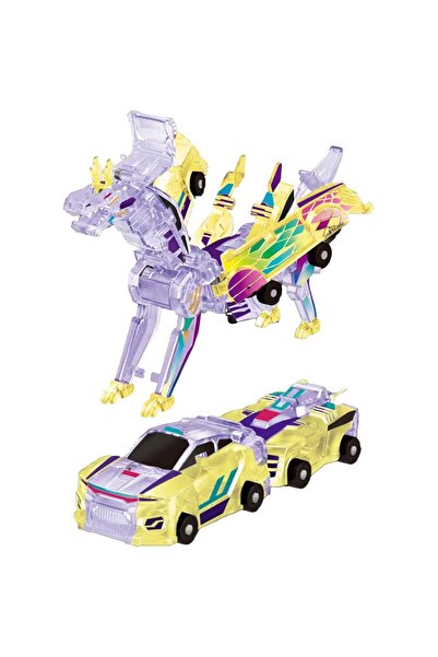 dalip 2-in-1 Transformable Toy - Crystal Wing Flying Dragon Car/Dragon, Magnetic, Fluorescent, Age