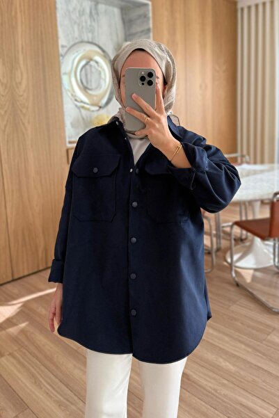 Ka Hijab Μαλακό πουκάμισο - Ναυτικό μπλε