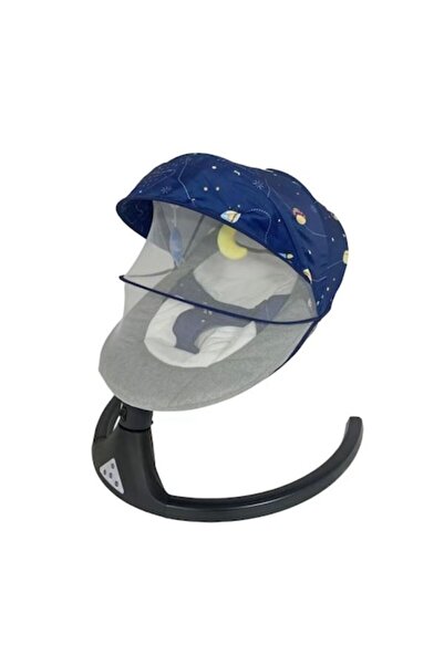 TEA Sports Leagan Electric Bebelusi,Balansoar cu trepte de leganare,Bluetooth,telecomanda, USB, albastru