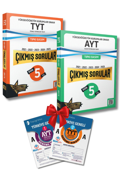 Bilimyolu Yayıncılık Liderler Karması TYT-AYT Son 5 Yıl Çıkmış Sorular ve TYT-AYT Deneme Sınavı