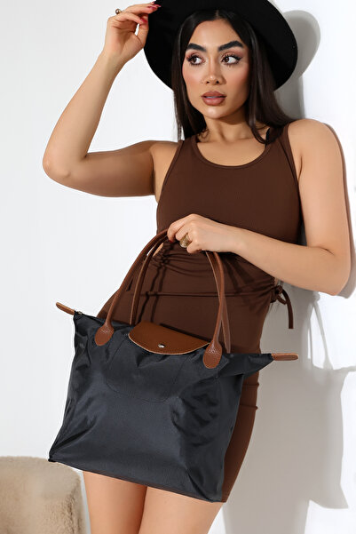 Moda Lime Women's Foldable Shoulder Bag – Waterproof Fabric, Large Capacity, Lightweight and Stylish Everyday Bag