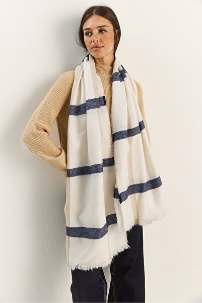 Bianco Lucci Women's Plaid Patterned Soft Touch Long Wide Scarf Shawl 0011 60286002