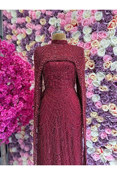 YuSeM Gulika Abiye Kırmızı