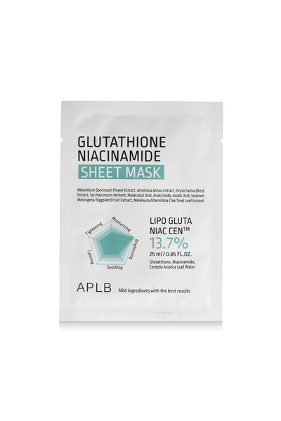 APLB Μάσκα σε φύλλο γλουταθειόνης και νιασιναμίδης 25 ml