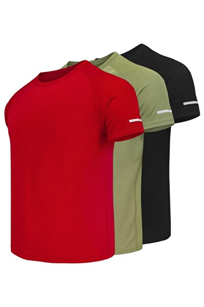 pandy 3-Pack of Quick-Dry Athletic Technical Sports T-Shirts