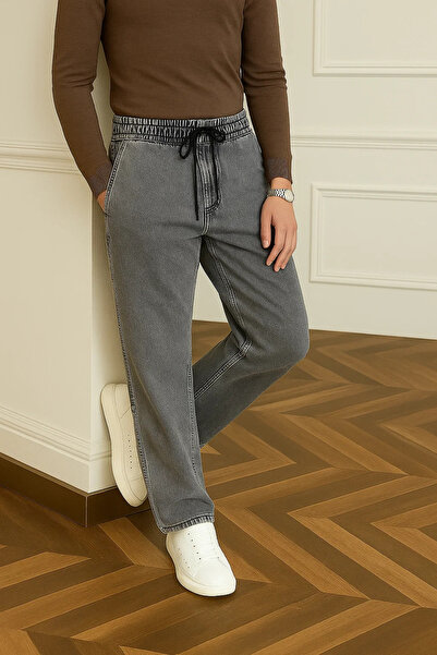 comstar Pantaloni gri largi, casual, pentru bărbați