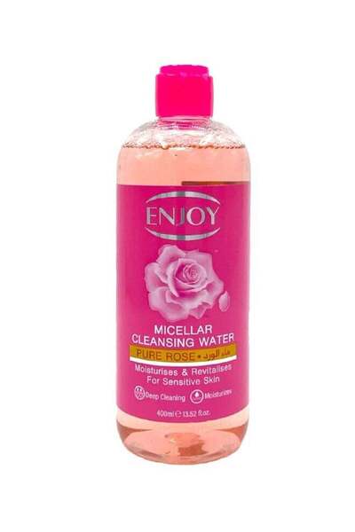 Enjoy Micellar Cleansing Water with Rose 400 ml – Gentle & Hydrating Makeup R...