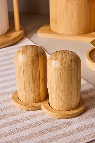 Perotti Pisa 13 Piece Ergonomic Multi-Purpose Organization Countertop Bamboo Kitchen Set