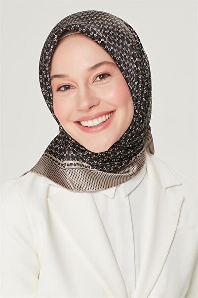 Armine 8556-05 Μοντέλο Μαύρη Πέτρα Χρώμα Αθλητικό Φουλάρι Twill