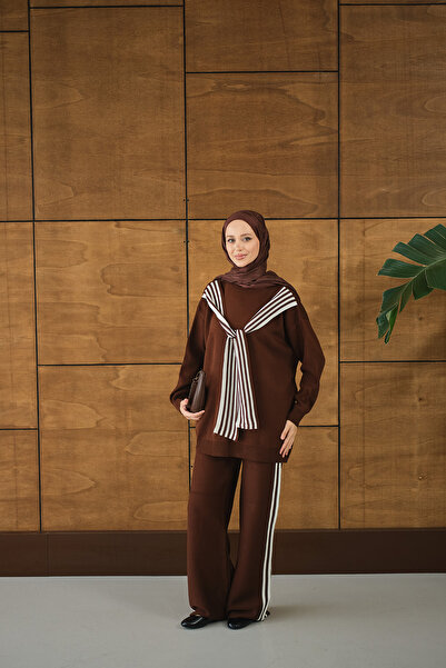 LOCCO Set de eșarfe pentru femei maro