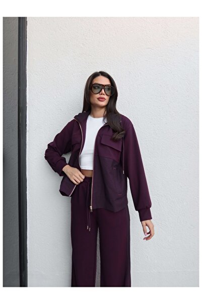 ESRAHELVACI Paneled Modal Tracksuit Set