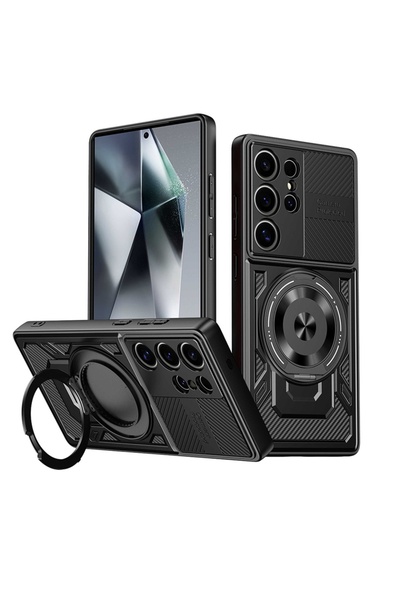 SKYDDAR INNOVATION Θήκη για Samsung Galaxy S25 FE, RuggedCam, Μαγνητικό δαχτυ...