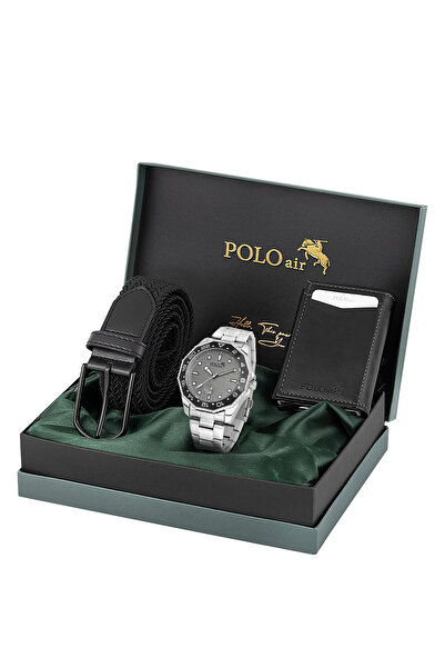 Polo Air Mıknatıslı Otomatik Mekanizmalı Cüzdan Örgü Esnek Kemer Erkek Kol Sa...