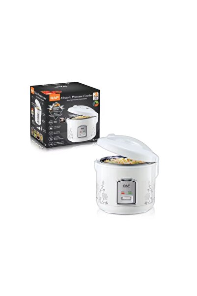 raf Professional Electric Steam Pressure Cooker - 5L, 1000W, Non-Stick, Slow Cooking and Warming