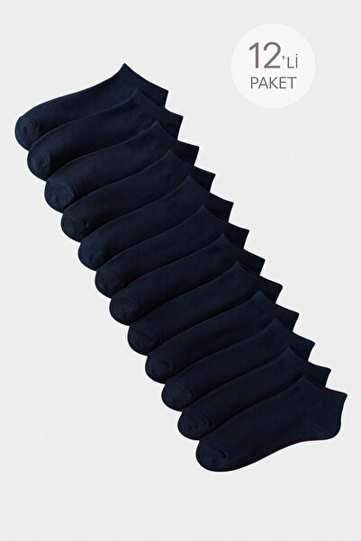 Katia&Bony Unisex 12-Pack Basic Step Socks Navy Blue