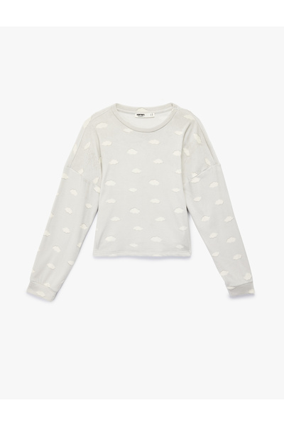 Koton Long Sleeve Crew Neck Relaxed Fit Pajama Set