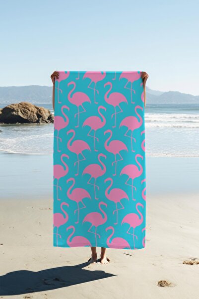 Dolce Mariee Digital Printing Beach Sea Towel Flamingo Patterned Peshtamal Hv...