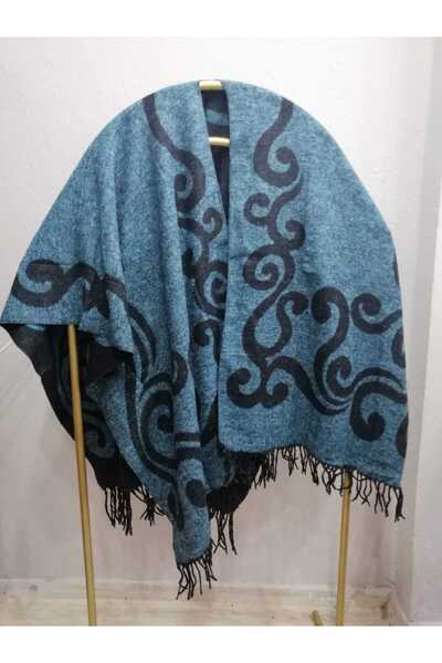 Forum Fashion Çift Taraflı Panço Omuz Şalı