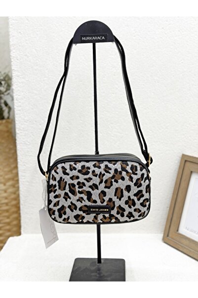 David Jones CM7663 GEANTĂ CROSSBODY CU MODEL LEOPARD PENTRU FEMEI