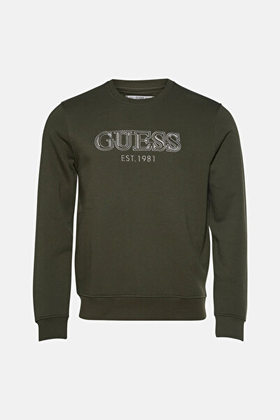 Guess Fleece Men's Green Sweatshirt M5Bq08K9Z21-A81U