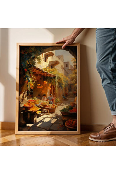 Tuba Decor Tablo dintr-o singură bucată cu rame din lemn pentru sufragerie, s...