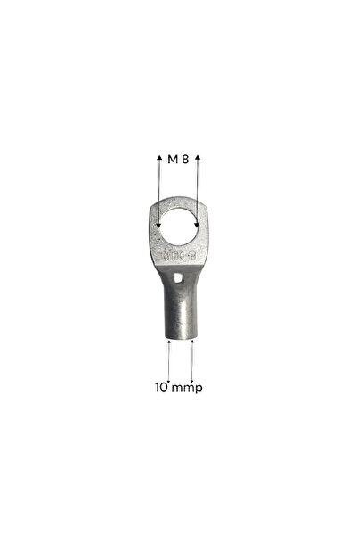 OEM Cablu 10mmp rosu/negru papuci in ambele capete M8, lungime -2x1.6 m, strap baterii