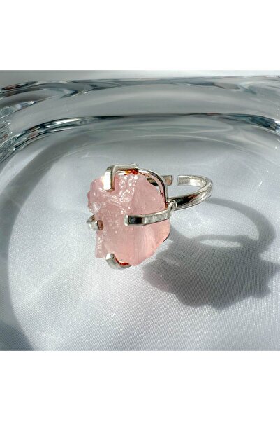 Moonlight Jewelry Cherry Flower Adjustable Ring – Rose Quartz